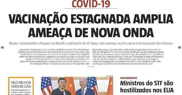 Confira A Capa Do Jornal Estado De Minas Do Dia 15 11 2022