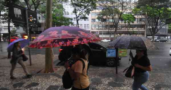 BH tem alerta de ventos de até 50km h e chuva veja previsão do tempo