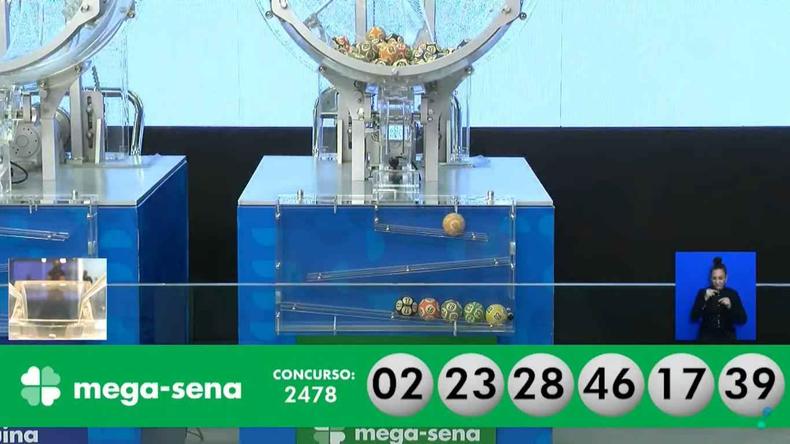 Confira as dezenas sorteadas da Mega Sena 