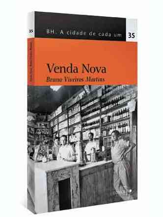 Capa do livro ''Venda Nova'' mostra uma venda daquela região de BH, com balcão e imensas prateleiras