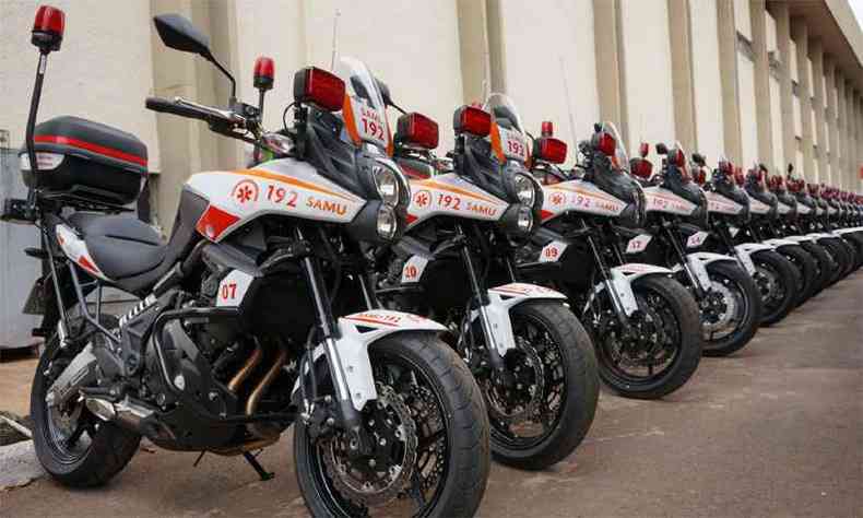 A frota do Samu do Distrito Federal j possui motocicletas(foto: Reproduo da internet/www.samu192df.com.br)