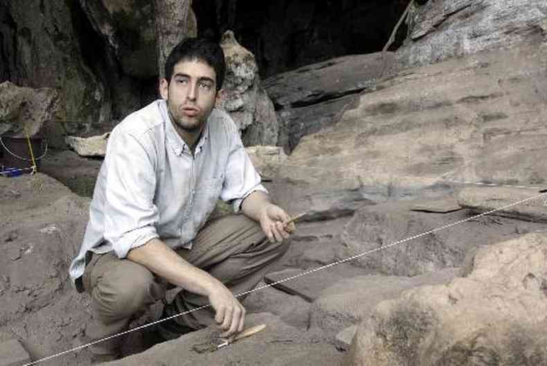 Andr Strauss, principal autor do estudo sobre o crnio decapitado encontrado em solo mineiro(foto: Roberto Rocha/Esp.EM 30/6/12)
