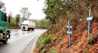 De janeiro a outubro, 48 pessoas morreram em 347 acidentes no trecho entre Salinas e Montes Claros(foto: Luiz Ribeiro/EM/D.A Press)