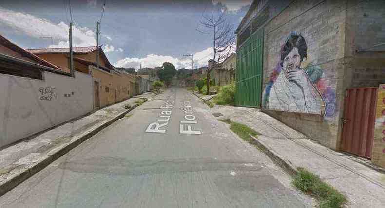 O acidente aconteceu na Rua Radialista Josaf Florncio(foto: Reproduo/ Google Street View)
