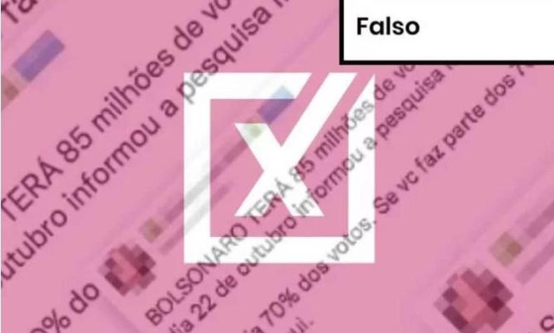  falso que o Instituto de Pesquisas Sociais, Polticas e Econmicas (Ipespe) tenha divulgado essa pesquisa