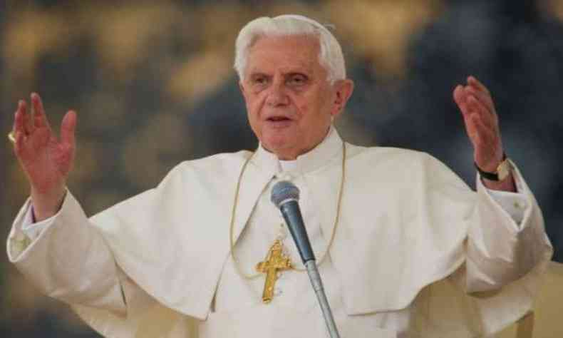 Bento XVI foi papa entre 2005 e 2013(foto: Divulgao/ AFP)