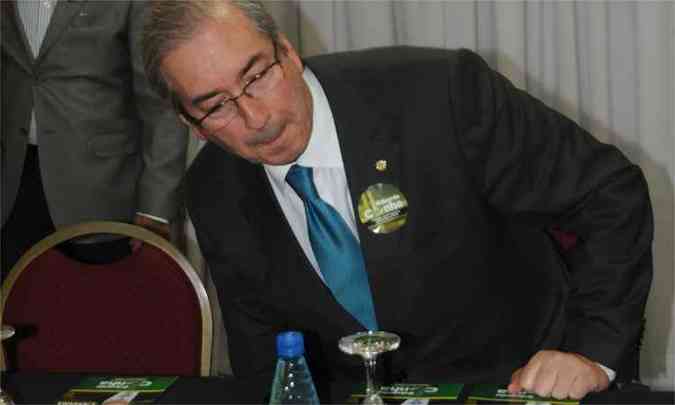 O deputado Eduardo Cunha (PMDB)  candidato a presidente da Cmara dos Deputados(foto: Beto Novaes/EM/D.A Press)