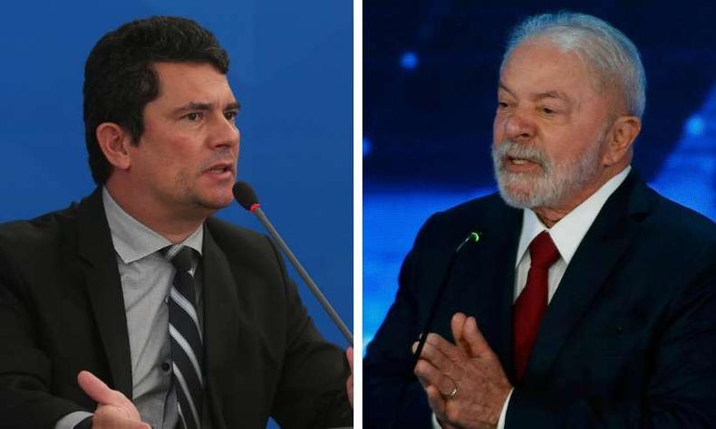 Montagem: Moro x Lula