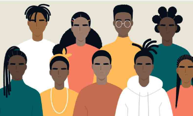 Ilustrao de pessoas negras