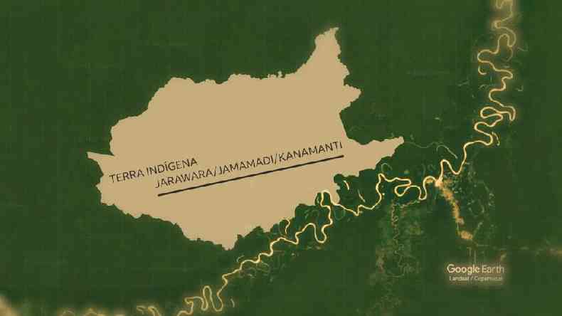 Terra indgena Jarawara/Jamamadi/Kanamanti fica na regio dos rios Juru e Purus, no sul do Amazonas(foto: BBC)