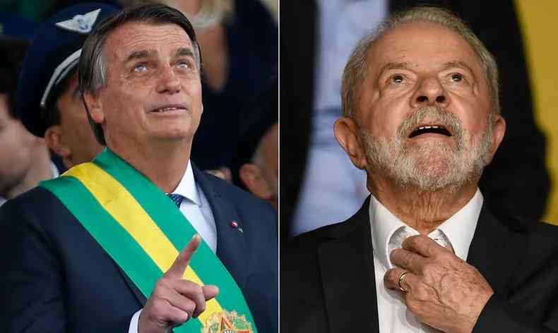 Lula e Bolsonaro, lado a lado