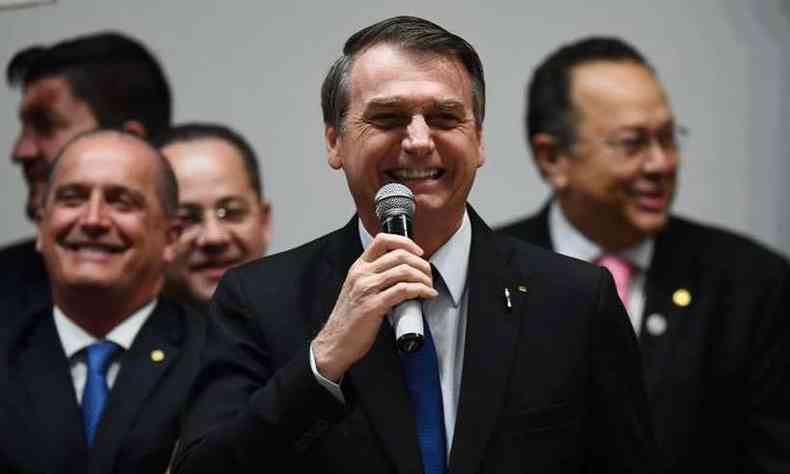 Presidente Jair Bolsonaro disse que cumpriu legislao, pois verbas so impositivas (foto: EVARISTO S / AFP)