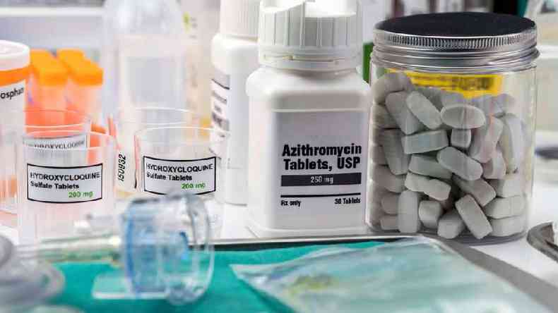 A azitromicina foi testada em estudo clnico brasileiro somada ao tratamento padro, que inclua tambm a hidroxicloroquina(foto: Getty Images)