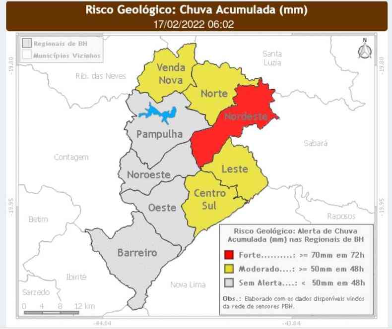 Mapa de risco geolgico