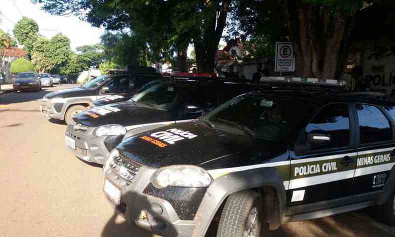 Mandados judiciais so cumpridos em Abaet e no Distrito Federal(foto: Polcia Civil/Divulgao)