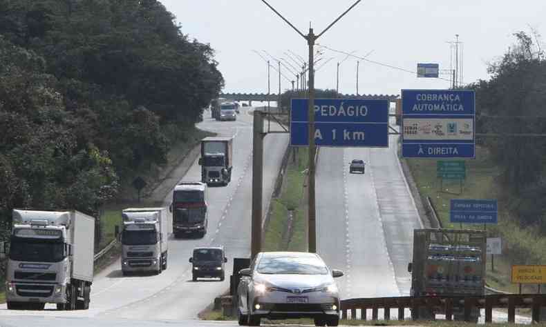 Entrega da BR-381  iniciativa privada  esperana para alavancar duplicao da rodovia(foto: Edsio Ferreira/EM/D.A Press)