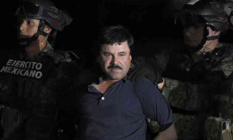 El Chapo se declara inocente, mas o governo apresentou muitas evidncias contra ele(foto: ALFREDO ESTRELLA / AFP )