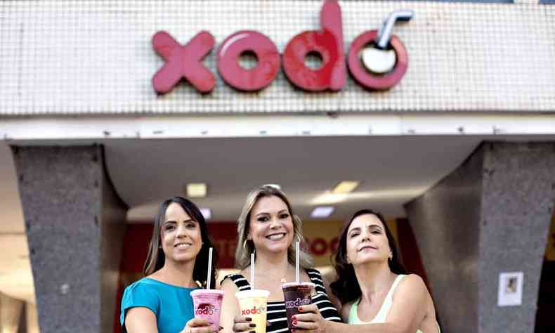Empresárias Ana Paula Bragança, Juliana Motti e Helena Pereira , donas do Xodó 