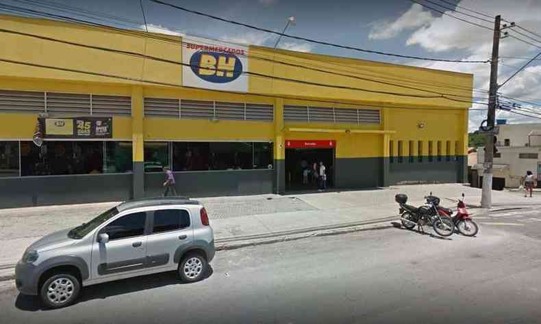 Supermercado onde aconteceu o criem, em Santa Luzia(foto: Sreet View)