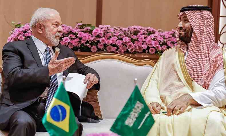 Lula e o prncipe Mohammed bin Salman