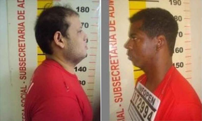Françoar e Marcos Paulo comandavam o tráfico de drogas no Barreiro(foto: Secretaria de Segurança Pública de Minas Gerais) Françoar e Marcos Paulo