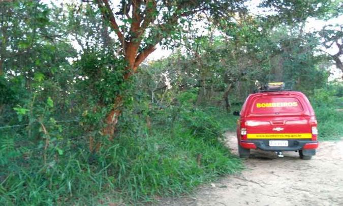 Polícia acionou os bombeiros para auxiliar nas buscas na tarde desta sexta-feira(foto: Corpo de Bombeiros/Divulgação) Polícia acionou os bombeiros para auxiliar nas buscas na tarde desta sexta-feira(foto: Corpo de Bombeiros/Divulgação)