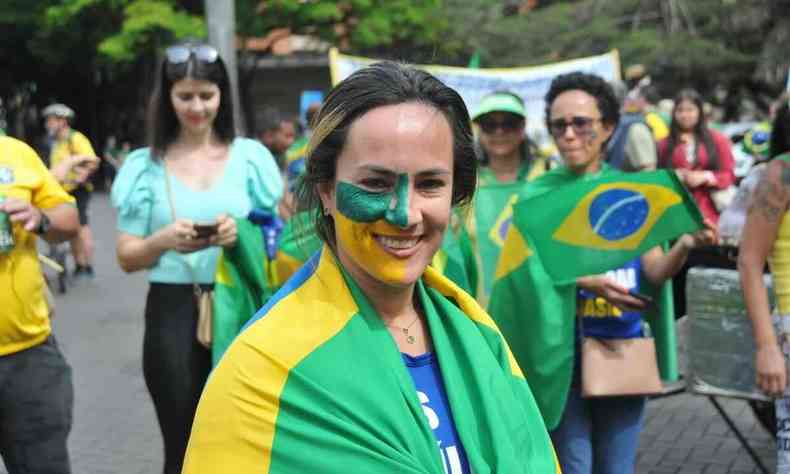 Manifestante bolsonarista