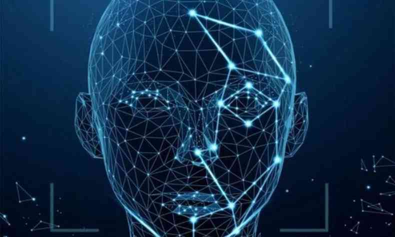Ilustrao computadorizada mostra reconhecimento facial