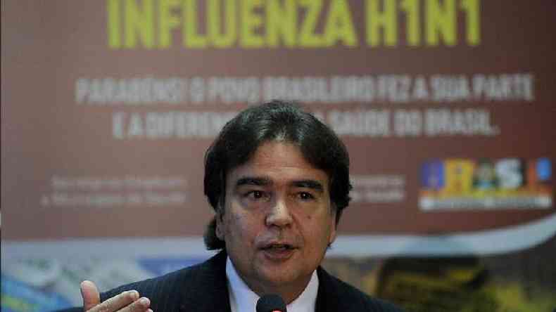 ' a maior vacinao que j aconteceu (no pas)', disse o ento ministro da Sade Jos Gomes Temporo na poca(foto: ABR)