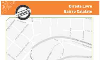 Clique e veja o mapa das mudanas no Calafate(foto: BHTrans/Divulgao)