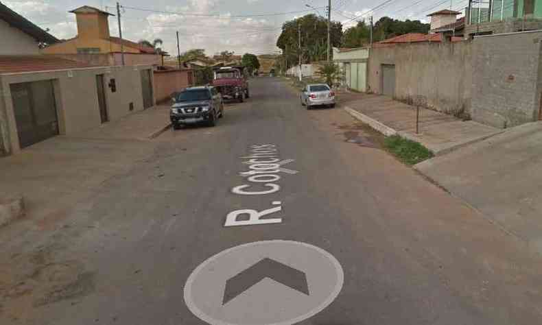 Casa ocorreu na Rua Cotochos, no Bairro Andiara, em Pedro Leopoldo, Regio Central do estado (foto: Reproduo da internet/Google Maps)