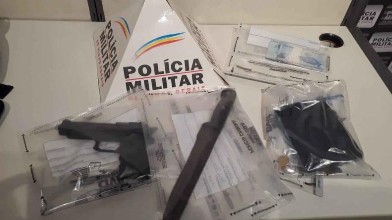 Materiais apreendidos