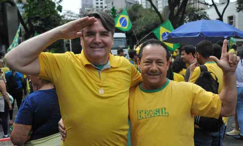 Manifestantes bolsonaristas