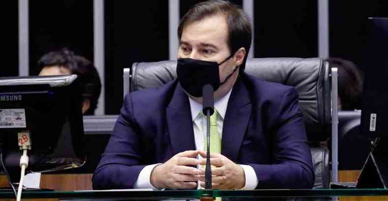 Rodrigo Maia (DEM-RJ) lembrou que negociao com vrias legendas demanda mais dilogo e que a demora na escolha no o incomoda (foto: Luis Macedo/Cmara dos Deputados - 27/10/20)