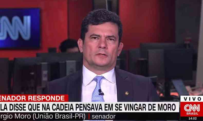 Senador Sergio Moro (Unio Brasil-PR) d entrevista