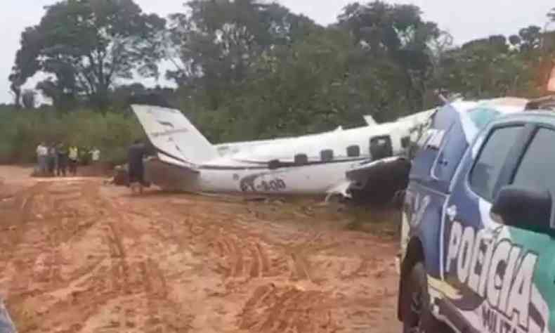 Imagem do avio que caiu no Amazonas