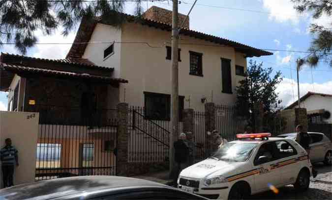 Casa roubada na Rua Coronel Murta, no Bairro Mangabeiras, durante a Copa do Mundo (foto: Paulo Filgueiras/EM/D.A Press)