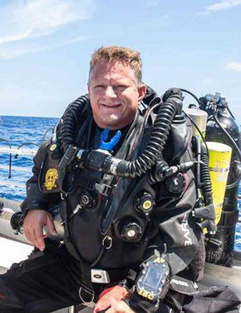 Marty Watson, da Watson Tech Training, foi um dos mergulhadores altamente especializados a entrar no Green Banana(foto: Marty Watson)