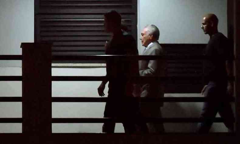 Ex-presidente Michel Temer foi preso na ltima quinta-feira por mandado de da Operao Lava-Jato no Rio(foto: Mauro Pimentel)