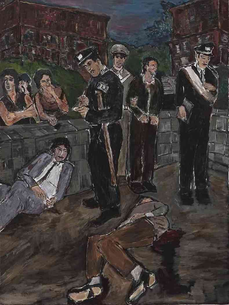 Uma das pinturas de Dylan teria sido inspirada, segundo o jornalista Eduardo Bueno, em um crime ocorrido na madrugada paulistana, no dia 18 de janeiro de 1990. Cada uma das telas foi avaliada em 1.250 libras