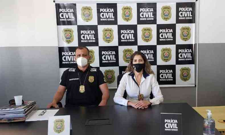 Investigaes do duplo homicdio foram conduzidas pela delegada Adriana Rosa(foto: Polcia Civil/Divulgao)