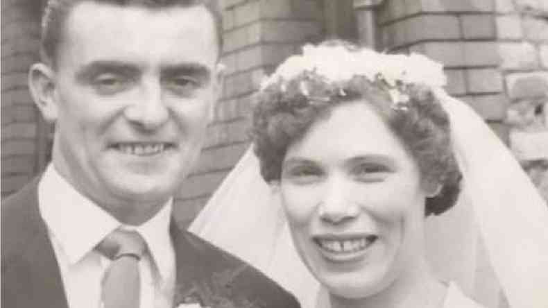 John e Mary Boxer no dia do casamento, em 23 de julho de 1960(foto: Elaine Boxer)