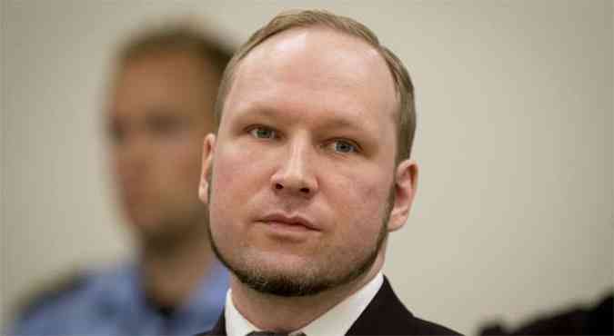 Anders Behring Breivik cumpre pena de 21 anos, com possibilidade de prolongao por tempo indefinido (foto: AFP PHOTO / ODD ANDERSEN )