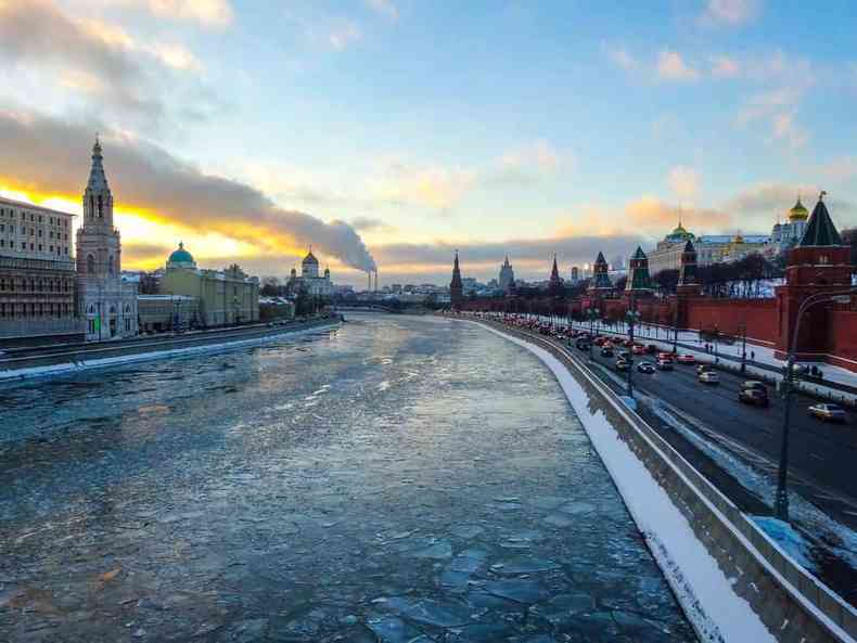 Rio Moscou, onde os corpos foram encontrados