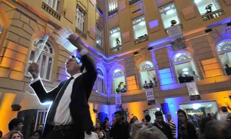 Quem pde entrar elogiou a apresentao da Vesperata de Diamantina(foto: Marcos Vieira/EM/D.A Press)