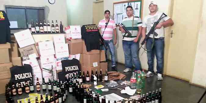 Operao da polcia resultou na priso do maior falsificador de cacha de MG(foto: Policia Civil/Divulgao)