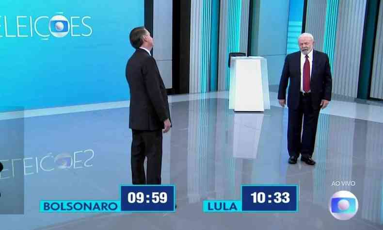 Jair Bolsonaro e Luiz Incio Lula da Silva debatem