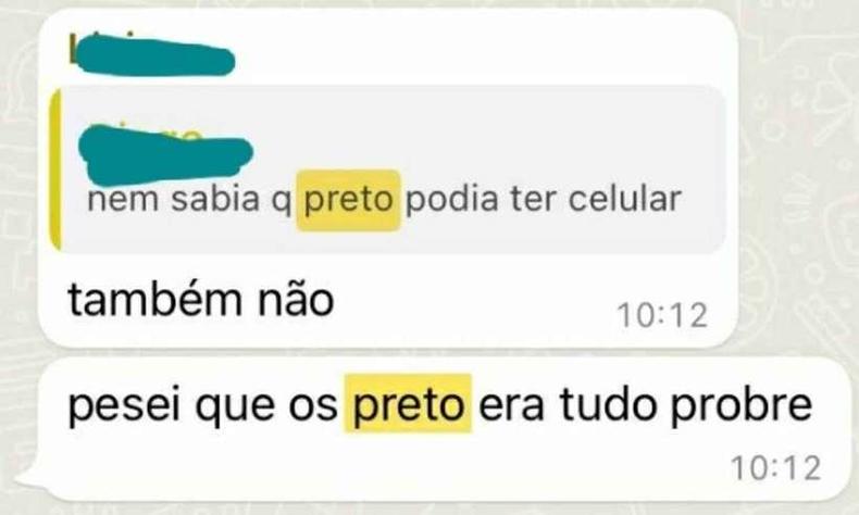 Print de conversa no WhatApp
