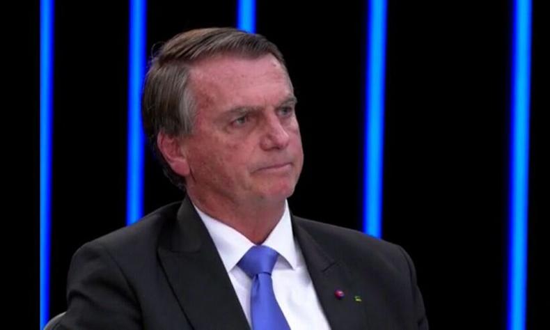 Jair Bolsonaro falou sobre eleições durante sabatina no JN(foto: Tv Globo/Reprodução) Bolsonaro no JN