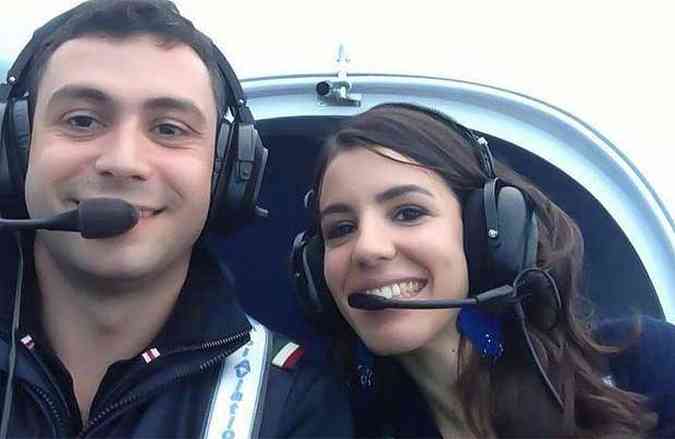 Claudio Grigoletto e Marilia Rodrigues Silva Martins trabalhavam juntos na empresa dele, a Alpi Aviation do Brasil(foto: Reproduo Facebook)